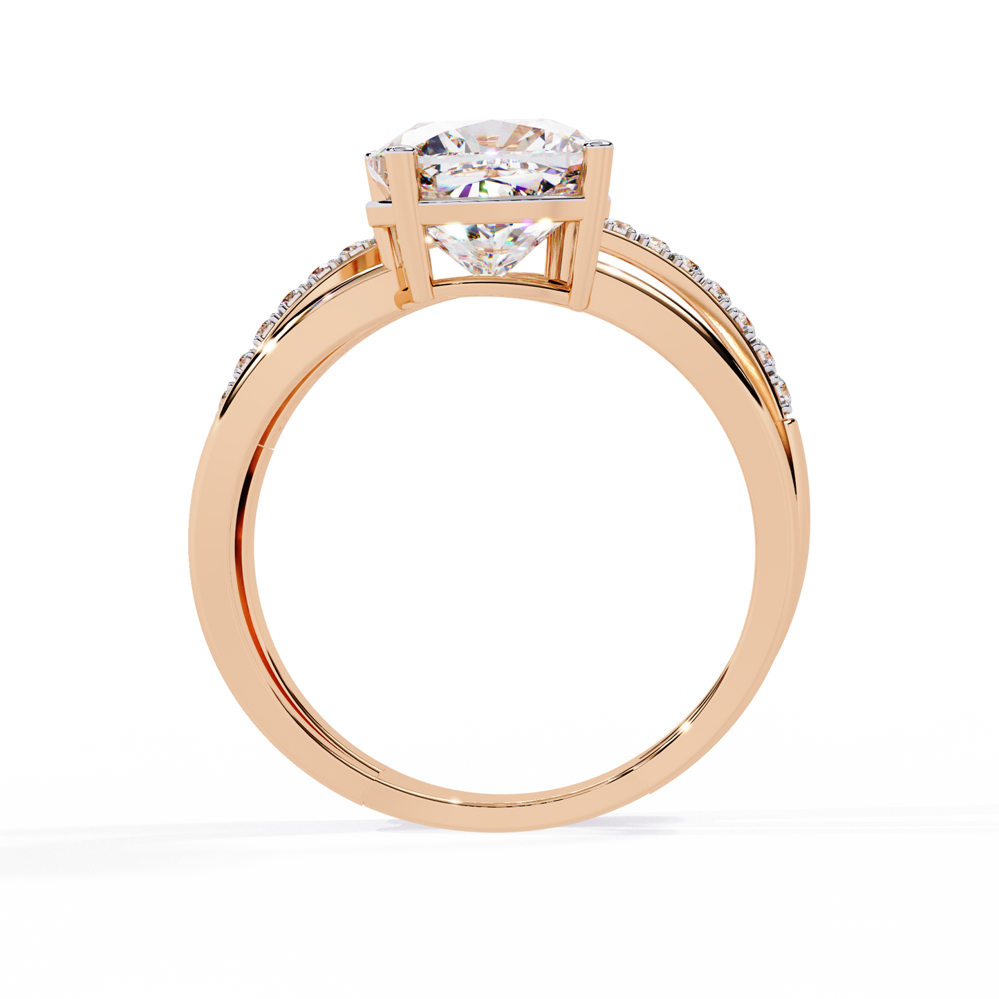 Harmony Duet Solitaire Ring