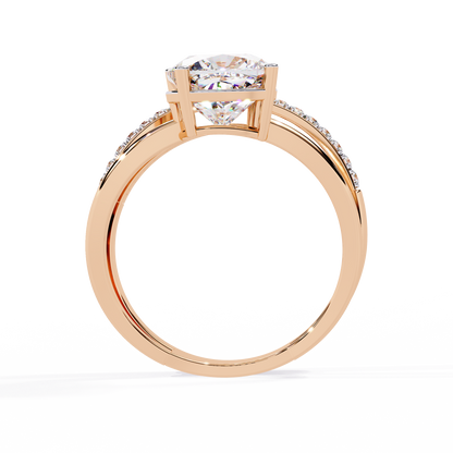 Harmony Duet Solitaire Ring
