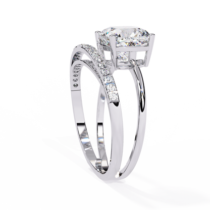 Harmony Duet Solitaire Ring