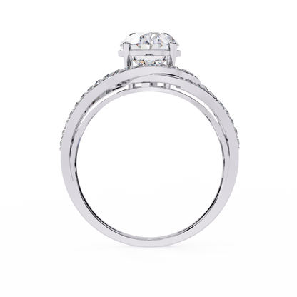 Luma Halo Solitaire Ring