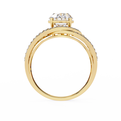 Luma Halo Solitaire Ring