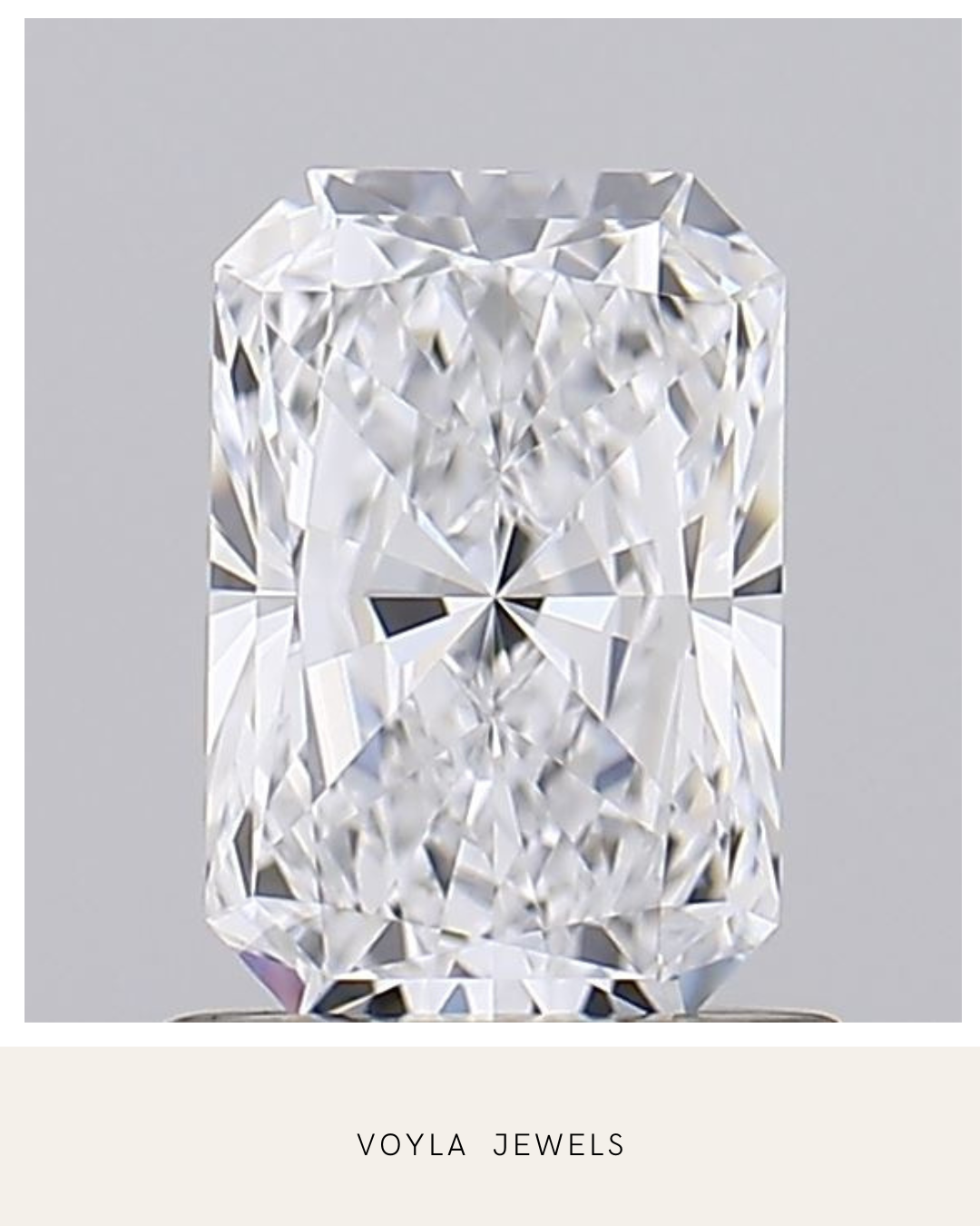 Lab Grown Radiant Diamond 1.00ct D IF