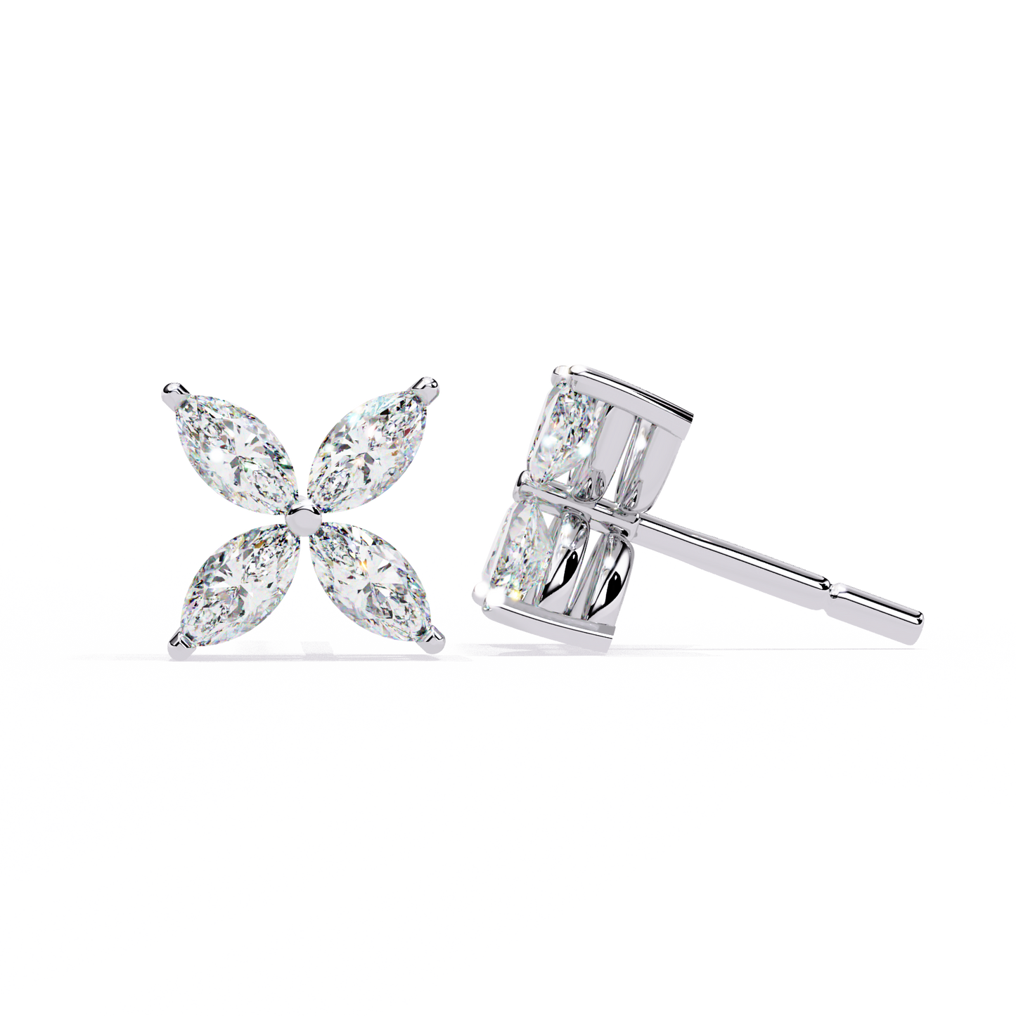 Petaluxe Diamond Studs