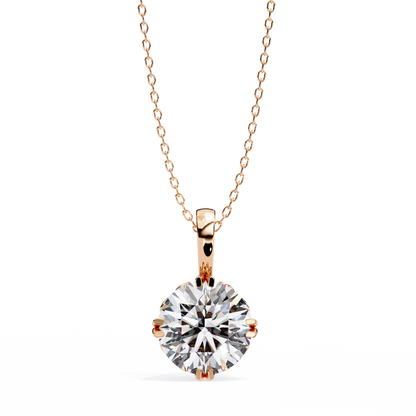 Rondelle Solitaire Pendant