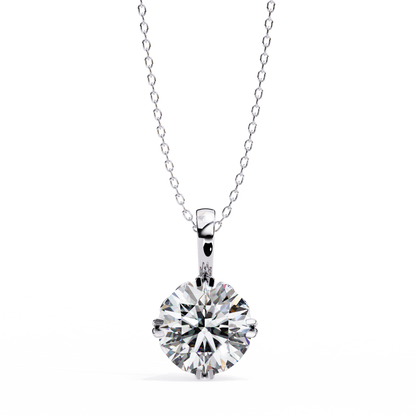 Rondelle Solitaire Pendant