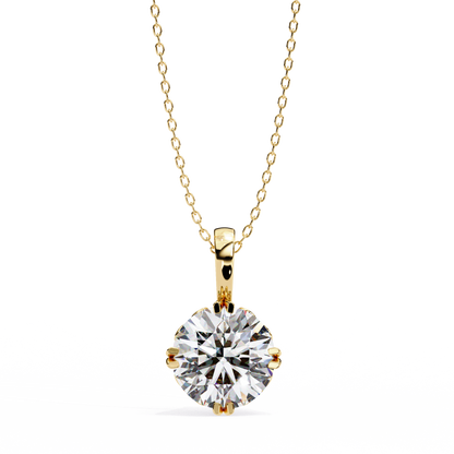 Rondelle Solitaire Pendant
