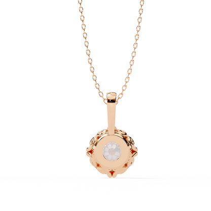Rondelle Solitaire Pendant
