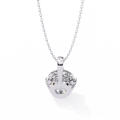 Rondelle Solitaire Pendant