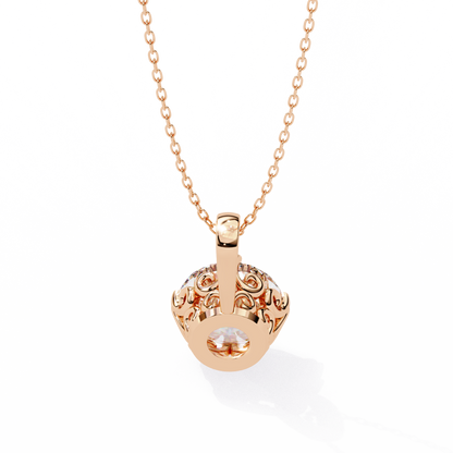 Rondelle Solitaire Pendant