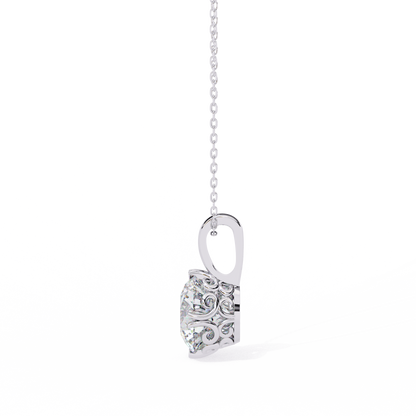 Rondelle Solitaire Pendant