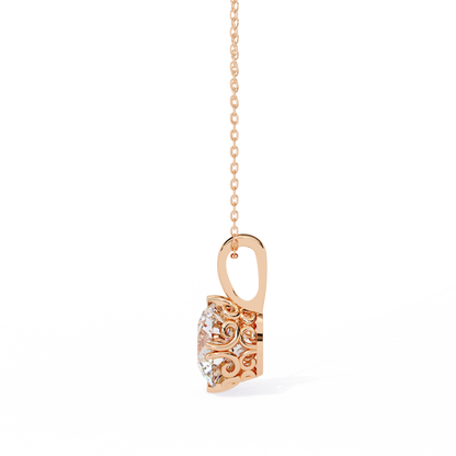 Rondelle Solitaire Pendant