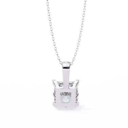 Squarielle Solitaire Pendant