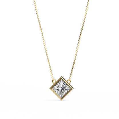 squarence Solitaire Pendant