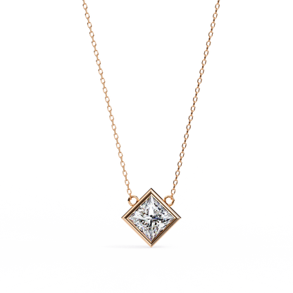 squarence Solitaire Pendant