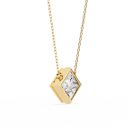 squarence Solitaire Pendant