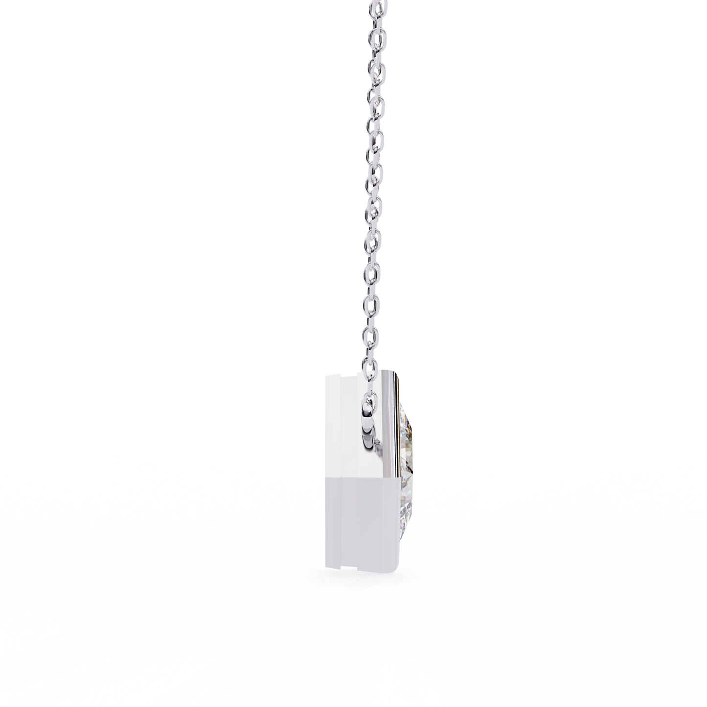 squarence Solitaire Pendant
