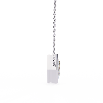 squarence Solitaire Pendant