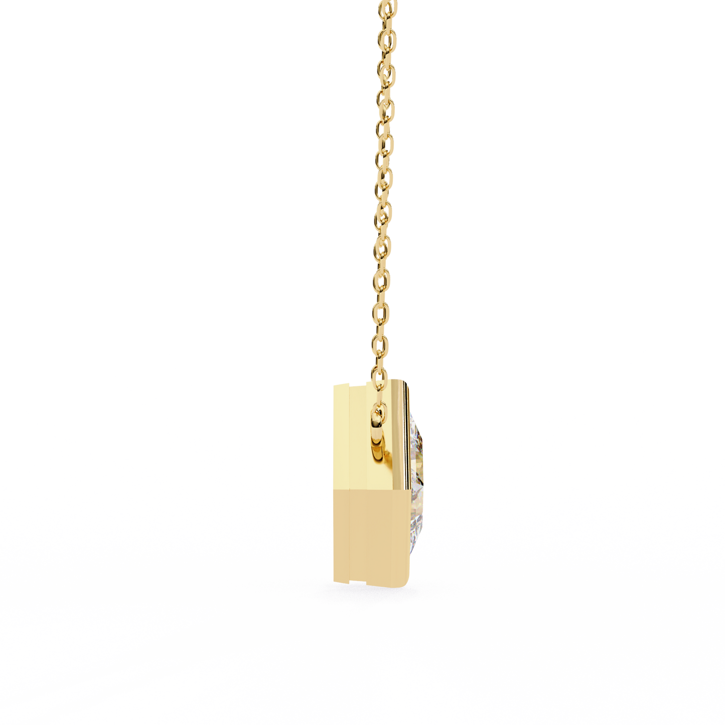 squarence Solitaire Pendant