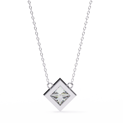 squarence Solitaire Pendant