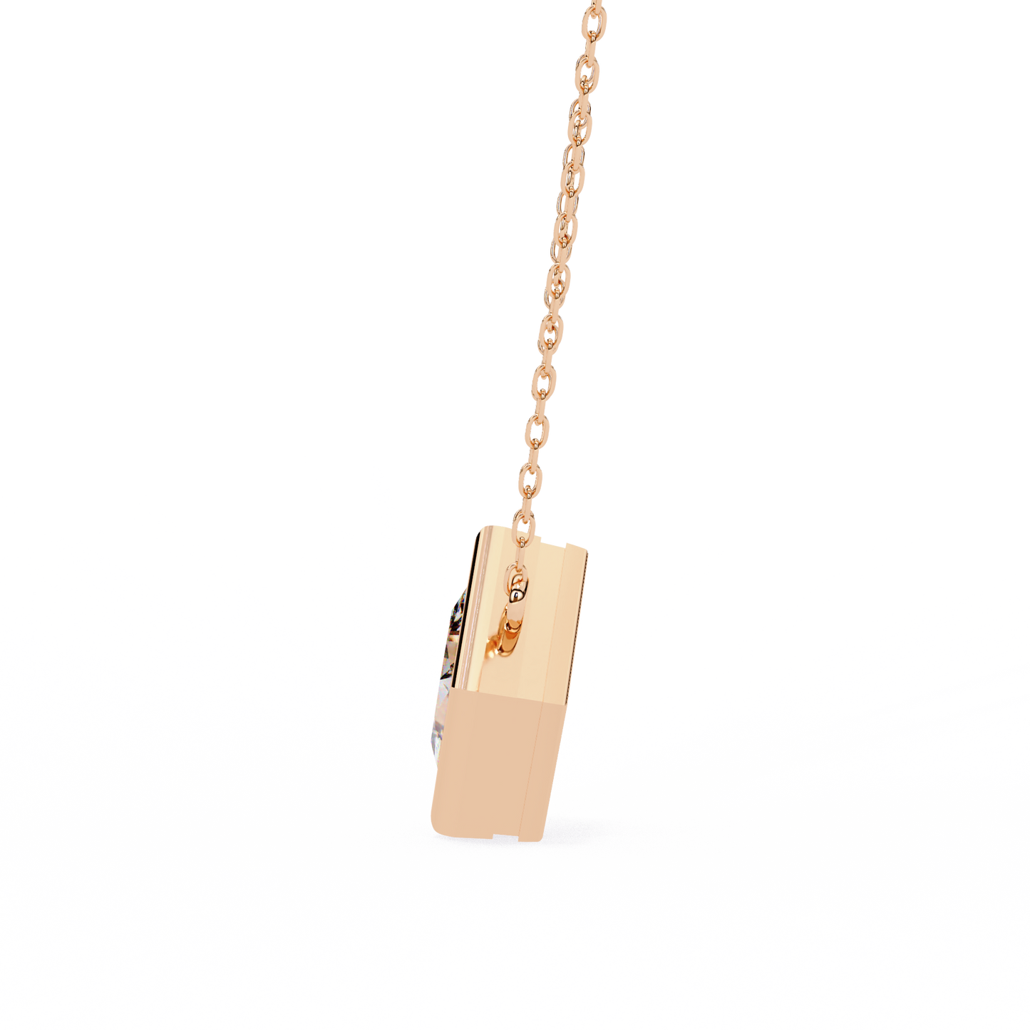 squarence Solitaire Pendant