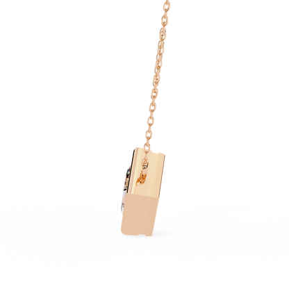 squarence Solitaire Pendant
