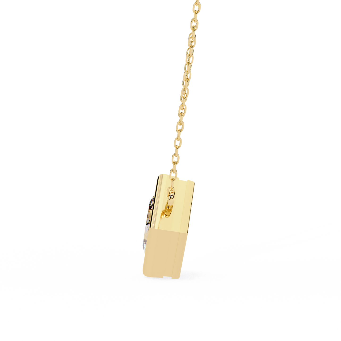 squarence Solitaire Pendant