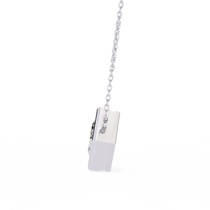 squarence Solitaire Pendant