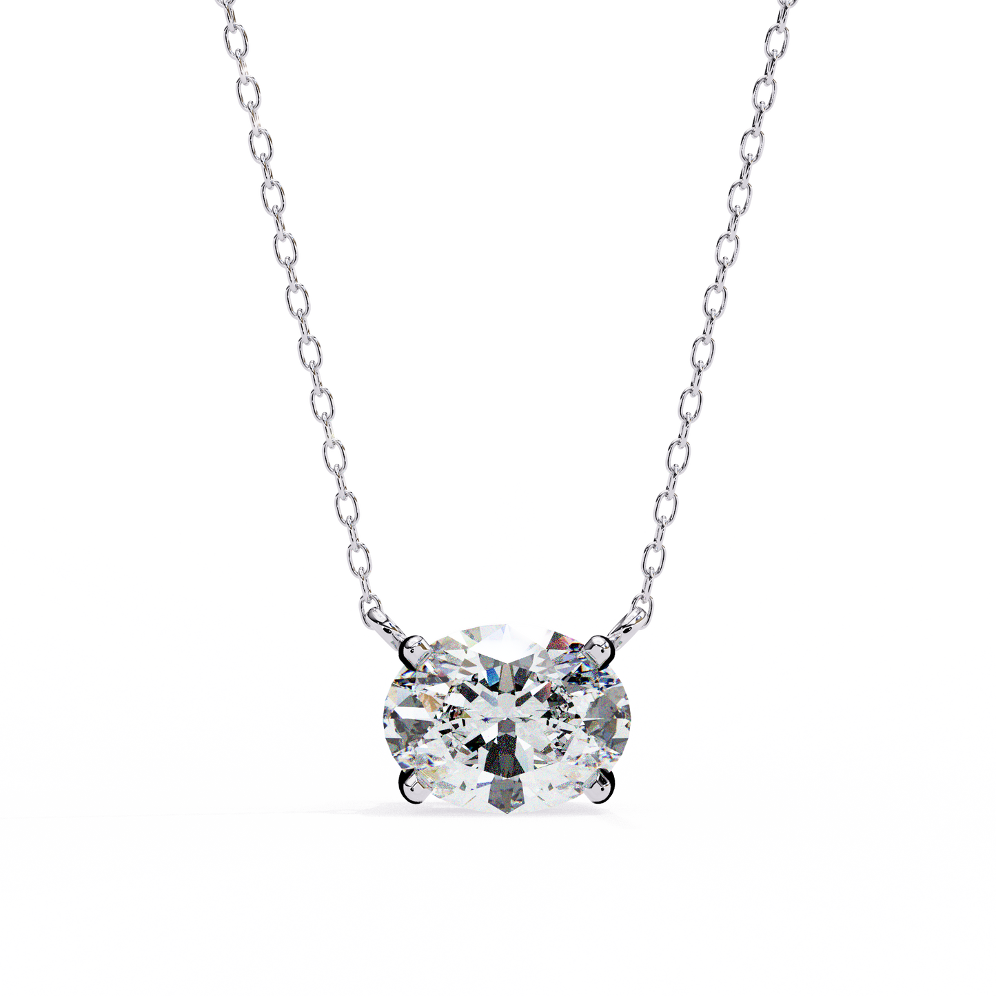 Ovalisse Solitaire Pendant
