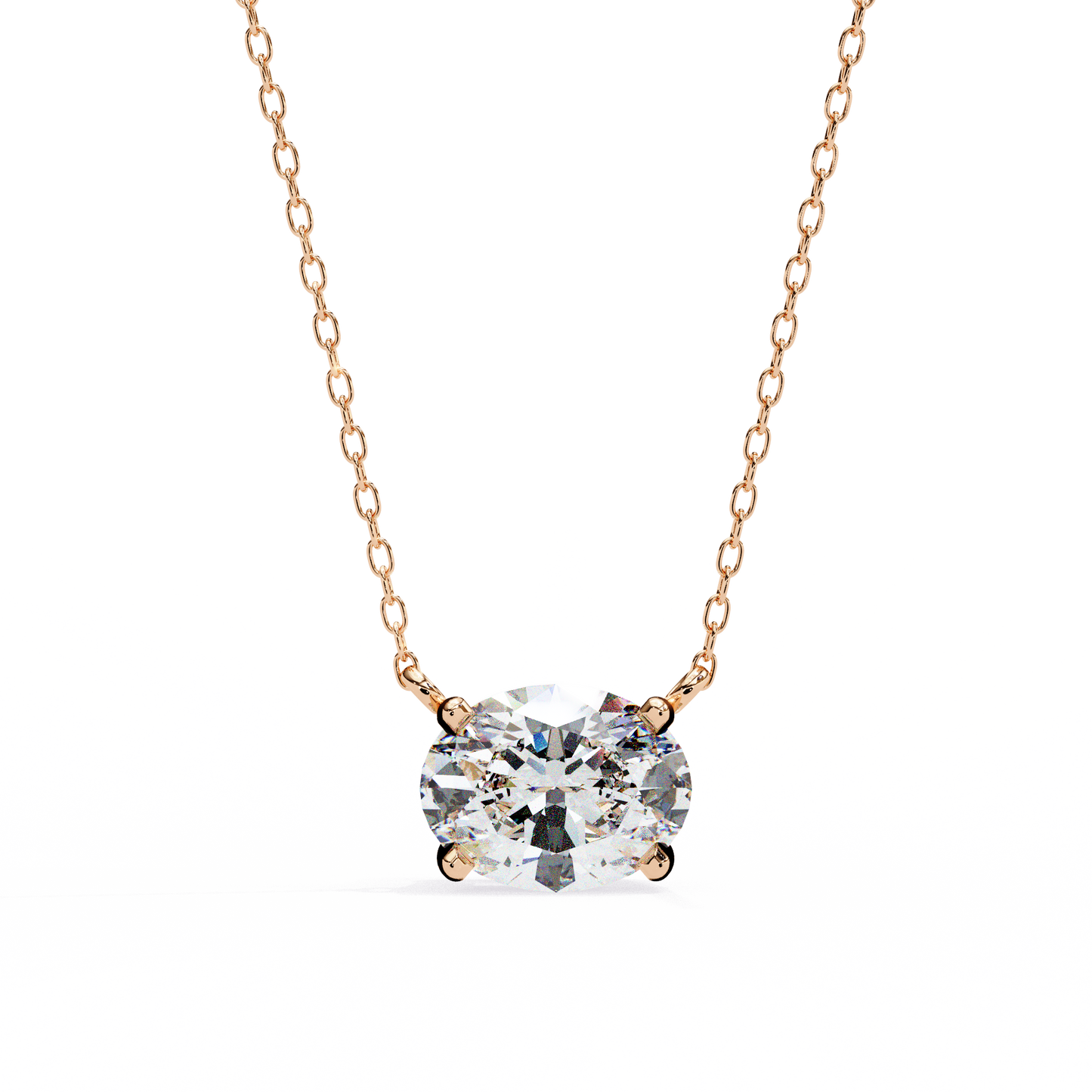 Ovalisse Solitaire Pendant