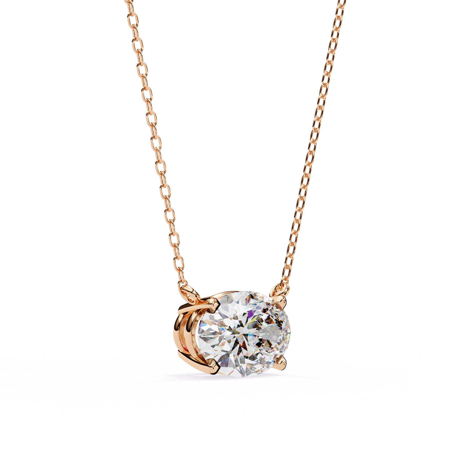 Ovalisse Solitaire Pendant