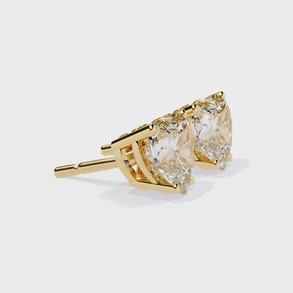 True Heart Studs