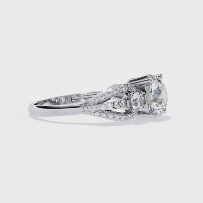 Eternal Halo Solitaire Ring