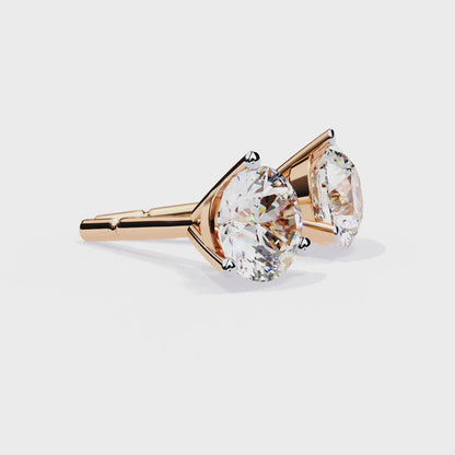 Trinity Glow Solitaire Studs