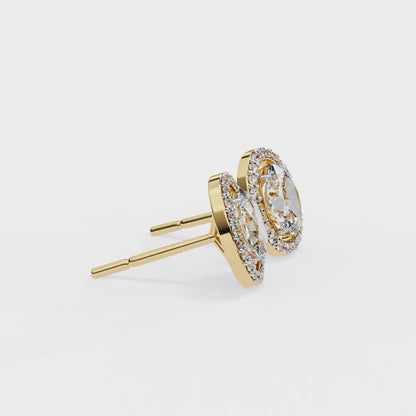 Ovalora Solitaire Studs