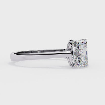 Fire Glow Solitaire Ring