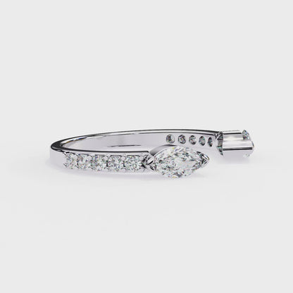 Unfolding Bloom Diamonds Ring