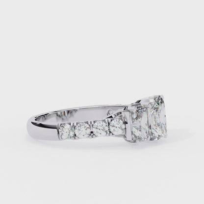 Radiant Trilogy Solitaire Ring
