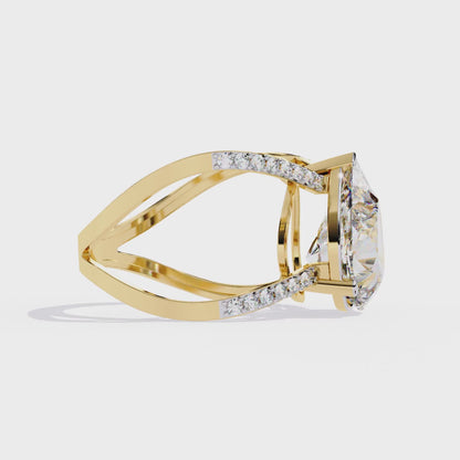 Aurora’s Embrace Solitaire Ring