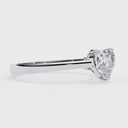 True Heart Solitaire Ring