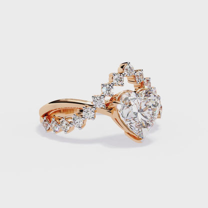 Royal Heart Diamond Ring
