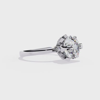 Eternal Halo Solitaire Rings