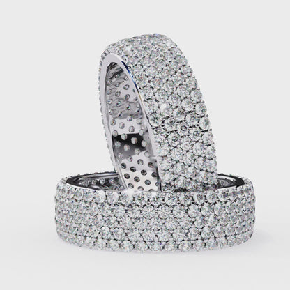 Lustra Quintet Diamond Band Ring