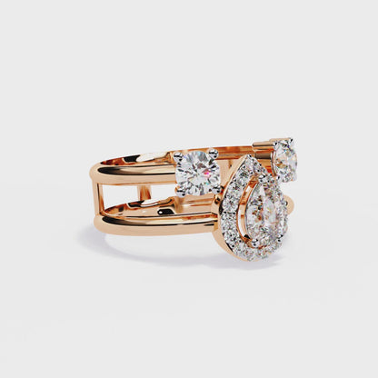 Dual Grace Diamond Ring