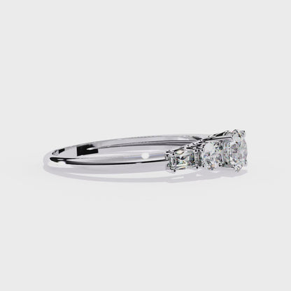 Dual Destiny Diamond Engagement Ring